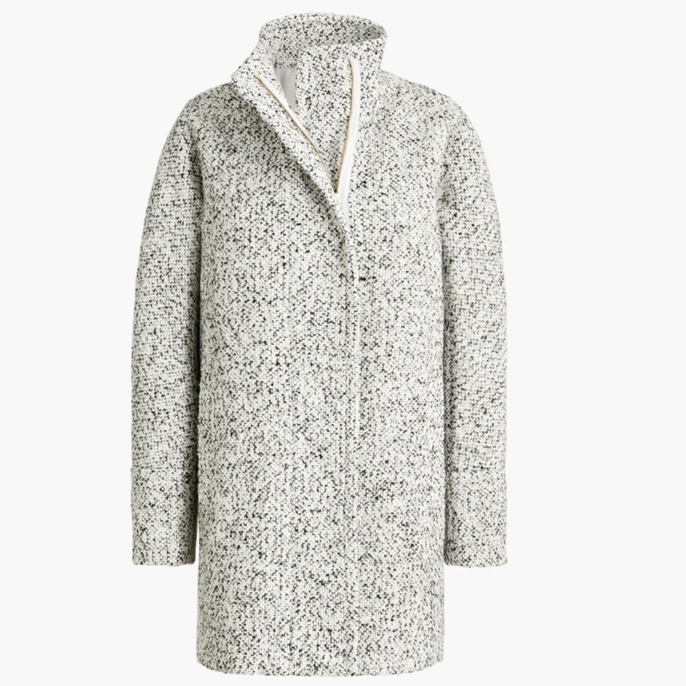 J. Crew Women's City Jacket, Boucle Black & White size 00